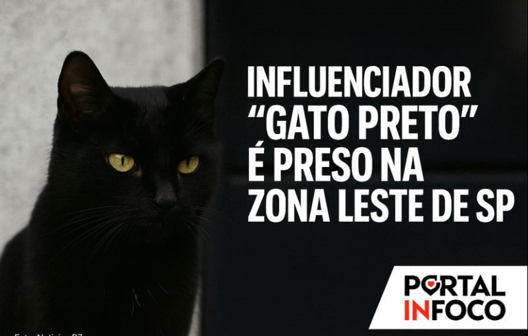 Influenciador “Gato Preto” é preso na Zona Leste de SP